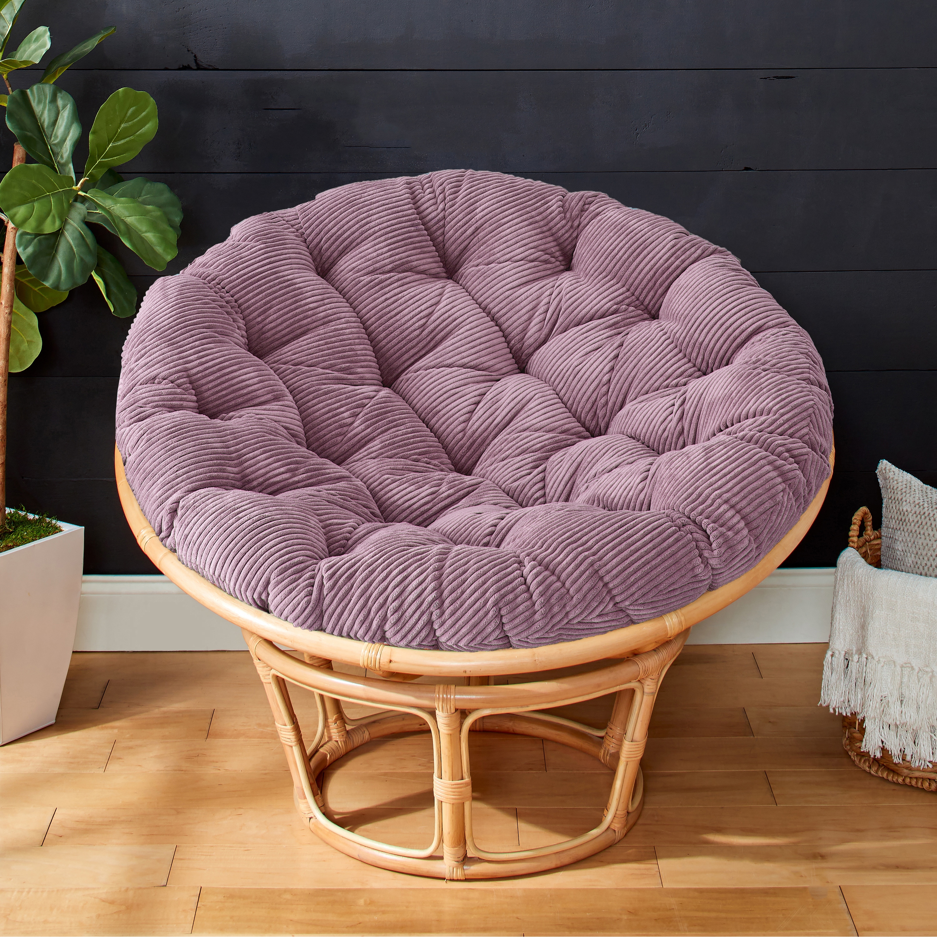 Humble Haute Indoor Soft Corduroy Papasan Cushion Cushion Only